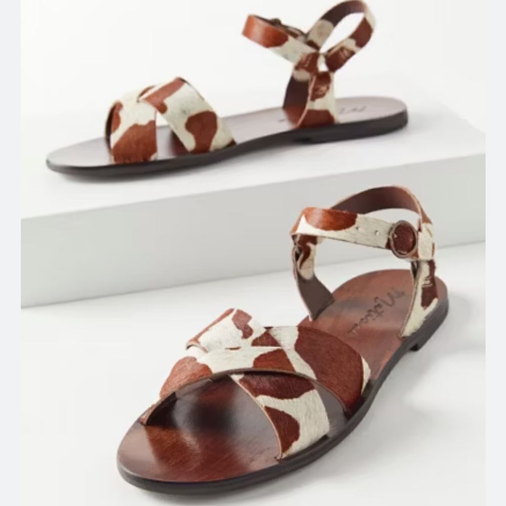 Matisse Faux Fur Crisscross Slingback Sandal 8